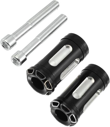 X AUTOHAUX 1Pair Black Chrome Tone Motorcycle Shifter Foot Pegs Shift Lever Aluminum Fit for Harley Davidson Touring in Saudi Arabia