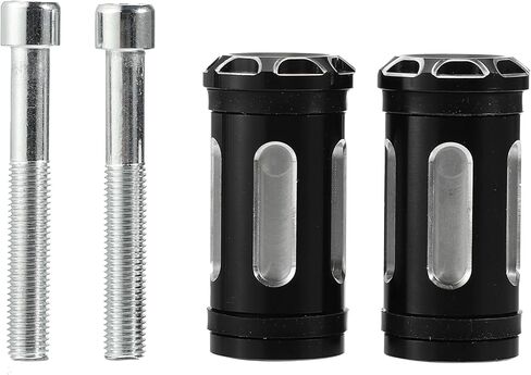 X AUTOHAUX 1Pair Black Chrome Tone Motorcycle Shifter Foot Pegs Shift Lever Aluminum Fit for Harley Davidson Touring in Saudi Arabia