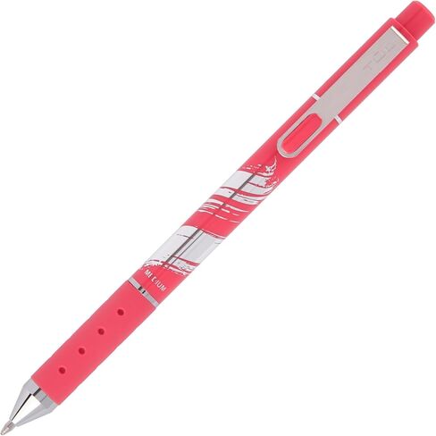 TUL® GL Series Retractable Gel Pens, Medium Point, 0.8 mm, Assorted Barrel Colors With Silver Brushed Foil, Assorted Metallic Inks, Pack Of 8 Pens in Saudi Arabia