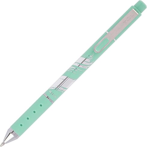 TUL® GL Series Retractable Gel Pens, Medium Point, 0.8 mm, Assorted Barrel Colors With Silver Brushed Foil, Assorted Metallic Inks, Pack Of 8 Pens in Saudi Arabia