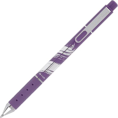TUL® GL Series Retractable Gel Pens, Medium Point, 0.8 mm, Assorted Barrel Colors With Silver Brushed Foil, Assorted Metallic Inks, Pack Of 8 Pens in Saudi Arabia