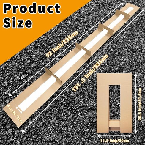 Straight Line Stencil - 4 x 92 Inch, Reusable Parking Template for Practical and Efficient Parking Lot and Pavement Lines in Saudi Arabia