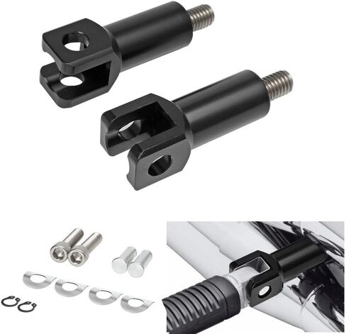 Passenger Foot Peg Supports Mounts Clevis Kits Fits For Harley Davidson Softail 2000-2017(Black) in Saudi Arabia