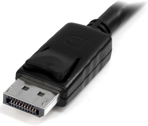 StarTech.com 3 ft. (0.9 m) Displayport Male to Female Cable - Mounting - Latched Connectors - DisplayPort - DP Monitor Cable (DPPNLFM3) Black in Saudi Arabia