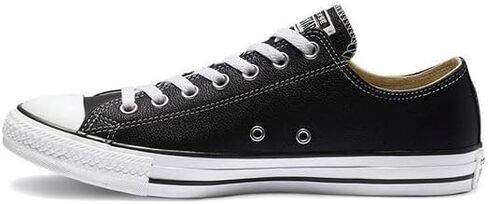 Converse Men's CTAS Leather Low Top, Black, Size 10.5 in Saudi Arabia