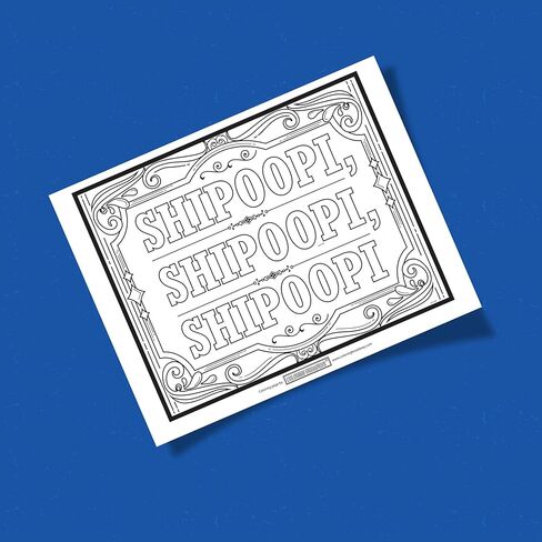 تلوين برودواي - صفحات تلوين مستوحاة من رجل الموسيقى (مجموعة من 4)، هنا في بضائع ريفر سيتي الموسيقية، مطبوعة على ورق غير لامع (8 1/2 بوصة × 11 بوصة)، هدية مثالية لمحبي مسرح برودواي in Kuwait