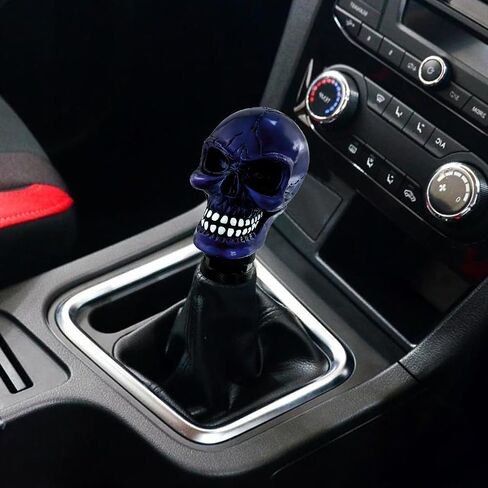 Arenbel Skeleton Car Racing Shift Stick Speed Grip Knob Skull Gear Lever Shifter Handle Fit Most Manual Auto Transmissions, Black Pattern in Saudi Arabia