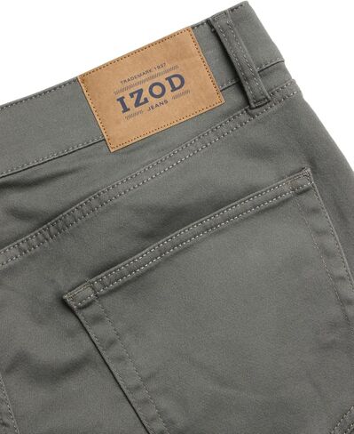 IZOD Men's Jeans - Regular Fit Comfort Stretch Knit Denim Jeans - Straight Leg Casual Pants for Men, Size 32XO32, Dusty Olive in Saudi Arabia