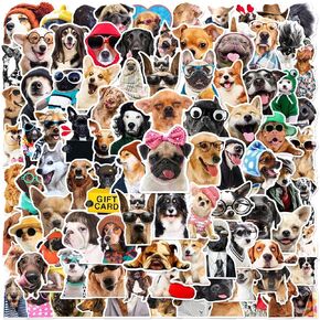100 PCS Cute Pet Puppy Dog Stickers Animals Sticker Waterproof Vinyl Decal for Journaling Laptop Scrapbook Water Bottles Phone Caps Luggage for Adults Teens Kids Womens