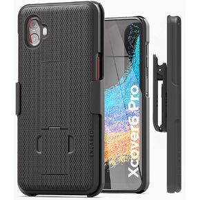 Encased DuraClip for Samsung Galaxy XCover 6 Pro Belt Clip Slim Case with Holster - Black