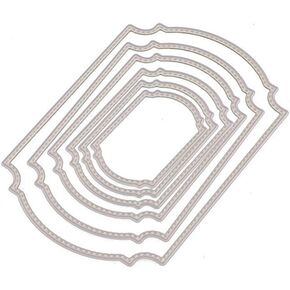 1 Pack Layering Frame Die Cuts for Card Making and Scrapbooking Thanksgiving Christmas Craft Dies