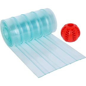 Dog Door Replacement Vinyl Flaps for Doggy Door- DIY Pet Shelter XL Plastic Strips - for Dog Houses, Kennels, Pet Doors, Chicken Coop - Complete with Hardware and Dog Treat Chew Toy