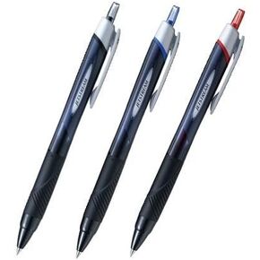 uni-ball Jetstream Extra Fine & Micro Point Click Retractable Roller Ball Pens,-Rubber Grip Type -0.38mm-Black,Blue,Red Ink -Each 1 Pens/Total 3 Pens Value Set
