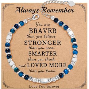 Beaded Bracelets for Women Teen Girl Gifts Trendy Stuff Mothers Day Gifts for Mom from Daughter Inspirational Gifts for Her Dainty Gold Bracelet Adjustable Gemstone Christmas Jewelry