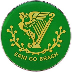 Erin go Bragh Braugh Ireland Forever Saint Patrick's Battalion Flag Mexican American War 1.2" Enamel Pin Badge by Pinstant