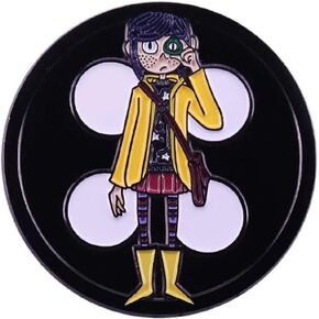 Spectre Pins Coraline Button Enamel Pin
