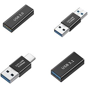 (4 Pieces USB 3.0 Adapter kit, Support Charging and Data Transfer, high Speed Extended Conversion Connector Connector