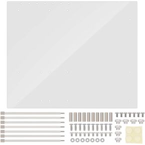 Motherboard Acrylic Frame, 4mm Thickness Open Frame Transparent Acrylic Overlock Computer Case DIY Base Stand Replacement for ATX Mothboard, 12.99 x 10.55 inch
