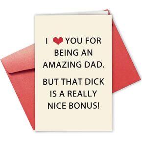 Funny 1st Father’s Day Card for New Dad, Poem Fathers Day Card for Him, Father’s Day Gift from Bump, Dad To Be Card for Husband Fiance, Pregnancy Announcement Card