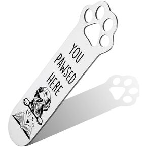 Golden Retriever Gifts, Golden Retriever Dog Bookmark for Golden Retrieve Dog Lover Book Lovers Bookworm Bookish Nerd, Bookmark Dog Lover, Book Club Gifts for Reader Dog Owner Lover-DX121