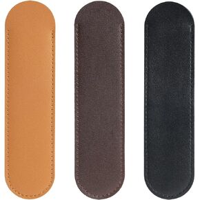 RAYNAG Set of 3 Genuine Leather Pen Sleeve Case Holder Pouch for Single Pen