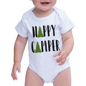 7 ate 9 Apparel Baby's Happy Camper Outdoors Onepiece