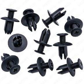 Rexka 30pcs Splash Shield Fender Liner Rocker Molding Retainer Clips Rivet for Mazda B09251833 Mazda 3 Mazda 6 Mazda 2 CX-5 CX-9 Speed6 Miata RX-8 Ford W705845-S300 Fusion Escape Focus