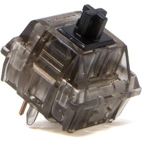 GATERON Ink V2 Black Switches 5 Pins RGB Smokey Housing for MX Mechanical Keyboard (35PCS, Black)