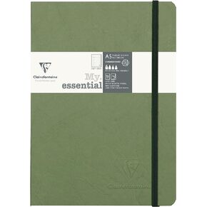 Clairefontaine - Ref 793433 - My Essential Notebook - Dot Grid - A5 - Moss Green