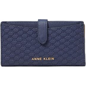 Anne Klein AK 2 Piece Embossed Logo Wallet with Insert, Midnight in Kuwait