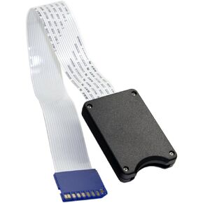 JSER Standard SD SDHC Male to SD Female Extension Memory Card Kit Soft Flat FPC Cable Extender 25cm Compatible for GPS Camera