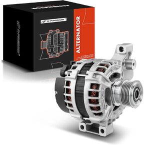 A-Premium Alternator Compatible with Land Rover Range Rover Evoque 2012-2018, LR2 2013-2015, Discovery Sport 2015, L4 2.0L, 12V 180Amp CCW 6-Groove Clutch Pulley, Replace# BJ32-10300-CA, LR028121