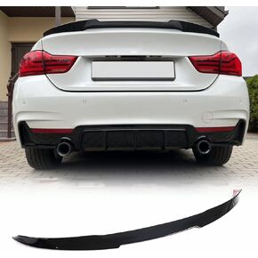 F36 Rear Trunk Spoiler for BMW 4 Series F36 420i 428i 435i 418d 420d 4-Door 2013-2018 Gloss Black FRP Rear Lip Wing Spoiler Deck Lid