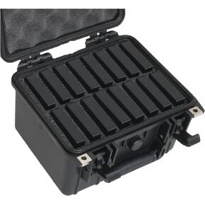 Case Club Case Fits 16 Seagate STGX Model Hard Drive in a Hard-Shell Case, Protective, Pressure Valve, Folding Handle, Waterproof, Crushproof Case