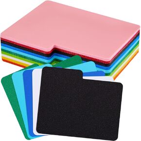 Horizontal Trading Card Dividers, Plastic Divider Cards, Colored Card Separators with Tabs, Card Dividers for Sport Game Playing Cards, 3 x 3.8 inch (50)