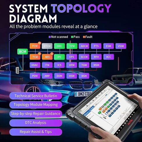 أداة المسح Autel MaxiCOM Ultra Lite - أحدث ماسح ضوئي تشخيصي ذكي لعام 2024 تمت ترقيته إلى MaxiSys Ultra/MS919/MS909/Elite II، خريطة الطوبولوجيا، اختبار OE النشط، البرمجة والترميز، أكثر من 40 خدمة in Saudi Arabia