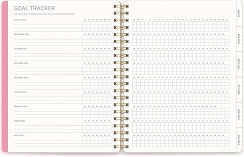 Orange Circle Studio Baxter Academic Daily Planner 2024-2025, Back to School Supplies & Cute College Essentials, Aesthetic Planner for School, Yearly, Monthly, Weekly Date Views, Endless Summer in Saudi Arabia