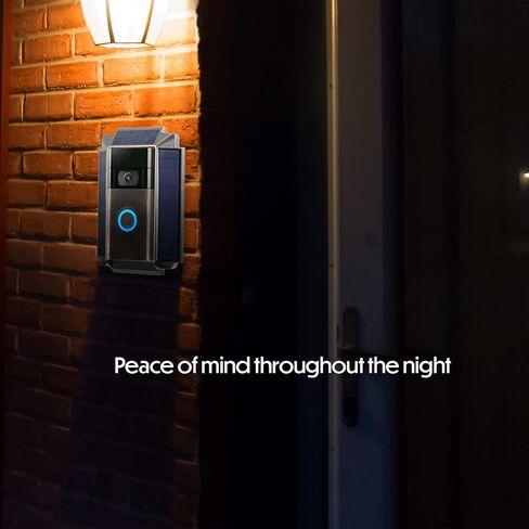 شاحن شمسي ممتاز مقاوم للطقس من Wasserstein متوافق مع جرس الباب بالفيديو الجيل الثاني | مدعوم من الخلايا الشمسية المهندسة في الولايات المتحدة in Kuwait