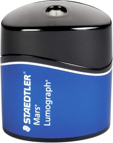 Staedtler Mars Lumograph Pencil Sharpener, Black/Blue in Saudi Arabia