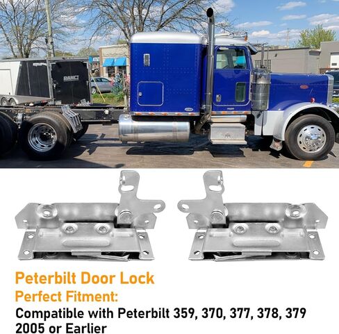 Compatible with Peterbilt Door Latch Left Driver Right Passenger Side,Door Hinge for Peterbilt Truck 359 370 377 378 379,Power Door Lock Mechanism Replace for HLK2221 2008229L D56002390,1 Pair in Saudi Arabia