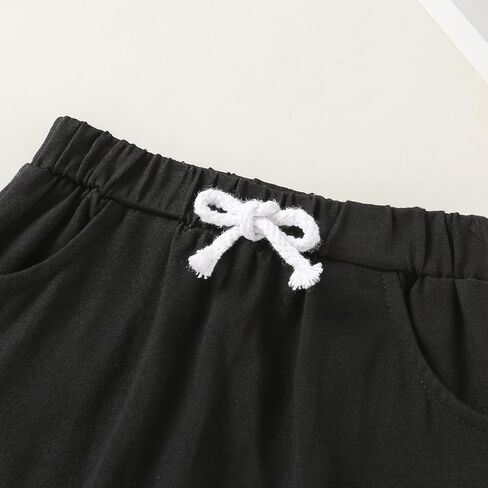 مجموعة ملابس صيفية للأولاد الصغار من Happy Town، تي شيرت وسروال قصير الأكمام (D أصفر، 12-18 شهرًا) in Kuwait