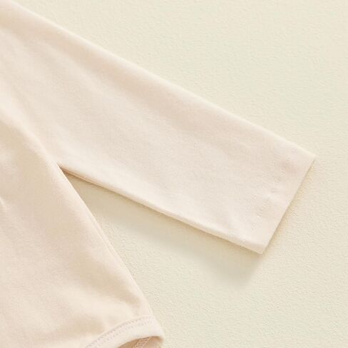 الوليد بيبي بوي فتاة الزي طويلة الأكمام طاقم الرقبة إلكتروني رومبير أعلى بلون السراويل قبعة 3 قطعة مجموعة ملابس الخريف in Kuwait