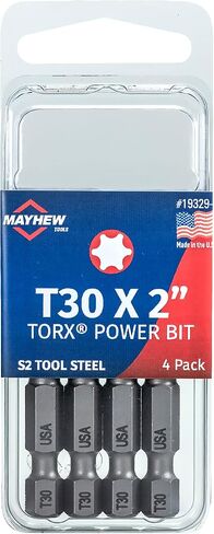 Mayhew Tools 19329-4 USA Torx Power Bit، T30 x 2 بوصة، 4 عبوات in Saudi Arabia