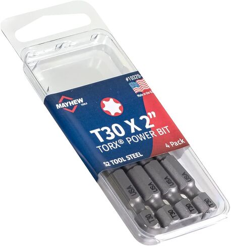 Mayhew Tools 19329-4 USA Torx Power Bit، T30 x 2 بوصة، 4 عبوات in Saudi Arabia