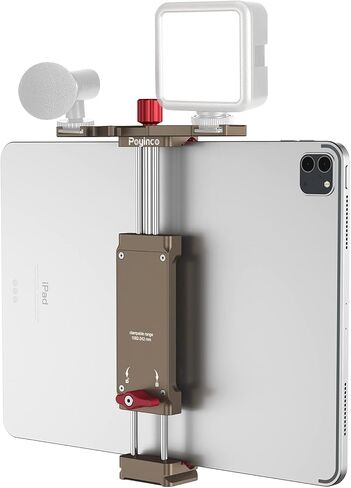 Mini Tabletop Tripod Stabilizer Grip, Lightweight Portable Aluminum Alloy Stand with 1/4 Screw Mount and Function Leg Design for Ipad DSLR Cameras Smartphones Etc. in Saudi Arabia