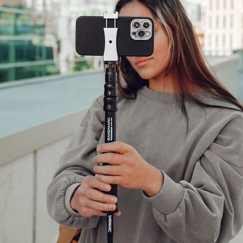 عمود SANDMARC لهاتف iPhone: عصا سيلفي تمديد مقاومة للماء مقاس 10-25 بوصة لهاتف iPhone 15 Pro/Max، 14 Pro/Max، 13 Pro/Max، 12 Pro/Max، 11 Pro/Max، SE، XS، XR، X، 8 & 7 in Kuwait