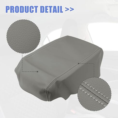 X AUTOHAUX Car Center Console Lid Armrest Seat Box Cover Protector Replacement Microfiber Leather for Toyota Avalon 2005-2012 Black in Saudi Arabia