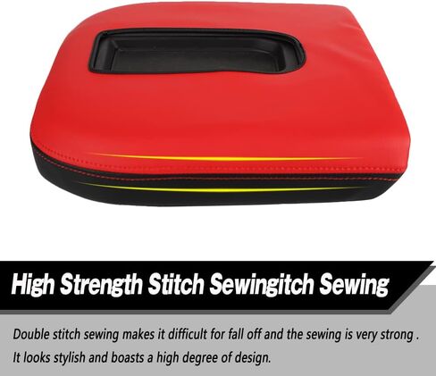 Center Console Armrest Cover Anti-Scratch Leather Protector Accessories Fit for 2019-2023 Chevy Silverado/GMC Sierra 1500, 2020-2023 Chevy Silverado/GMC Sierra 2500HD/ 3500HD (Black Stitches) in Saudi Arabia