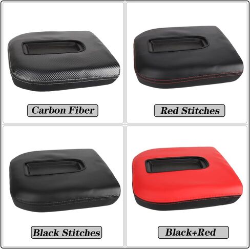 Center Console Armrest Cover Anti-Scratch Leather Protector Accessories Fit for 2019-2023 Chevy Silverado/GMC Sierra 1500, 2020-2023 Chevy Silverado/GMC Sierra 2500HD/ 3500HD (Black Stitches) in Saudi Arabia