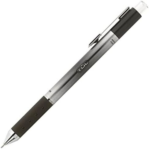 Tul Retractable Gel Pens 0.7mm Needle Point Medium, Black 4/pk in Saudi Arabia